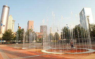 Atlanta centennial park fountains